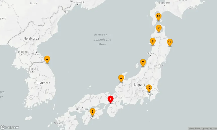 Route 12 Nächte - HORIZONTE ERNTEN: JAPANS KÜSTENZAUBER