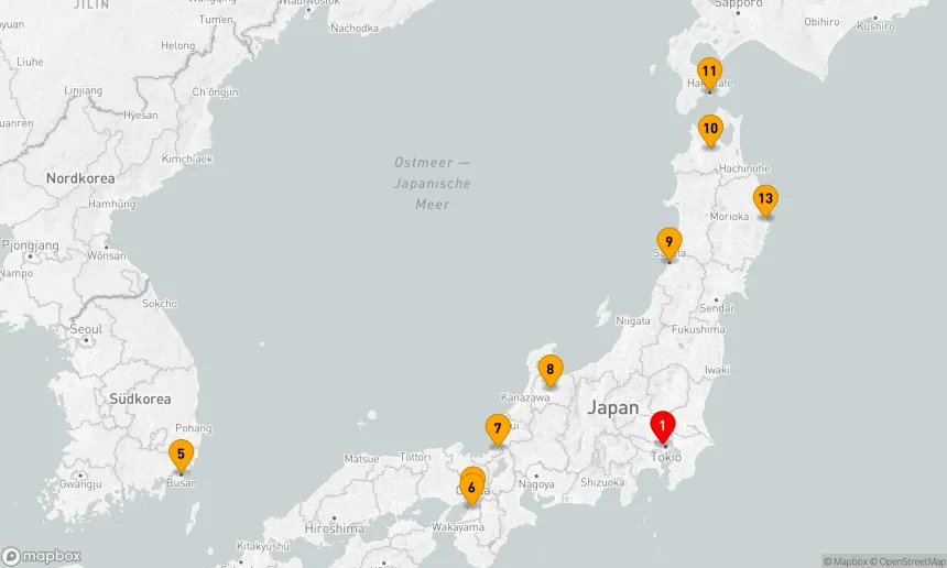 Route 14 Nächte - HORIZONTE ERNTEN: JAPANS KÜSTENZAUBER