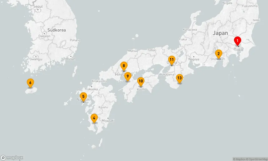 Route 14 Nächte - HORIZONTE ERNTEN: JAPANS KÜSTENZAUBER