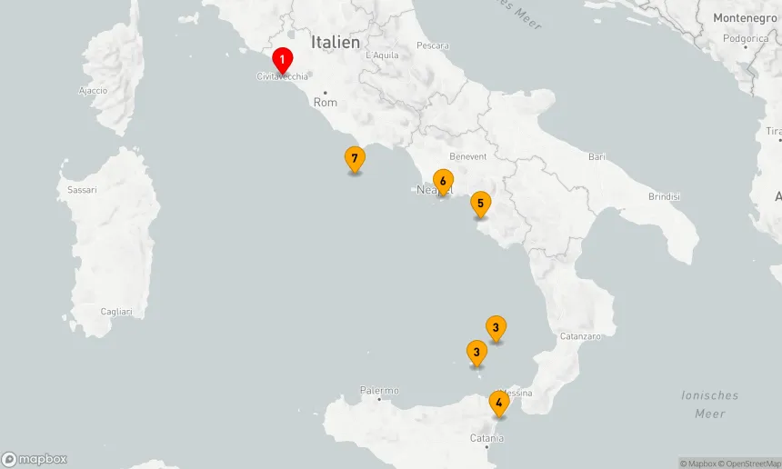 Route 7 Nächte - Ikonen der italienischen Küste