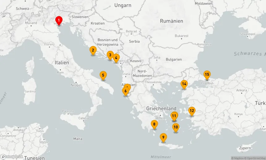 Route 14 Nächte - Ikonische griechische Inseln & Gallipoli-Halbinsel