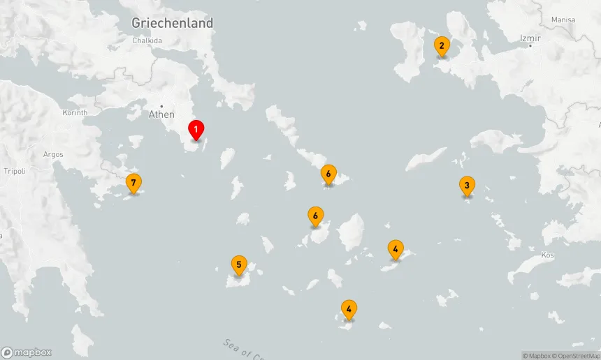 Route 7 Nächte - Im Herzen der griechischen Inseln
