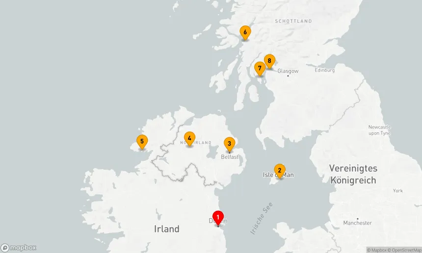 Route 7 Nächte - In keltischen Gefilden, von Irland nach Schottland