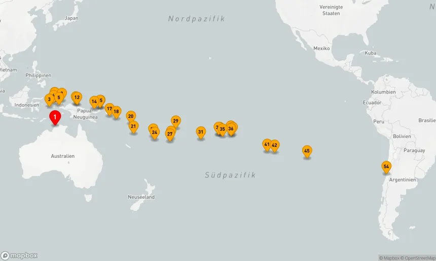 Route 53 Nächte - INDONESIEN, PAPUA-NEUGUINEA & INSELN DES PAZIFIKS