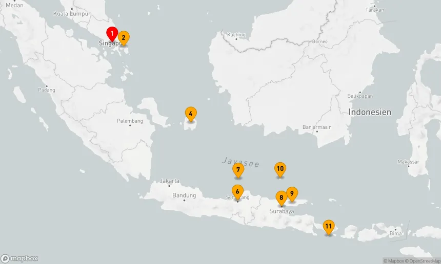 Route 10 Nächte - Indonesische Wunder & Heilige Tempel