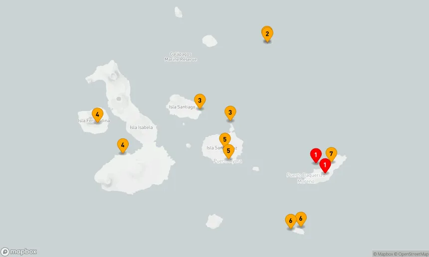 Route 7 Nächte - Inselparadies Galapagos Abenteuer