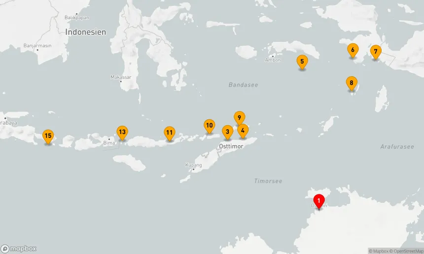 Route 14 Nächte - Inselschätze von Indonesien und Osttimor