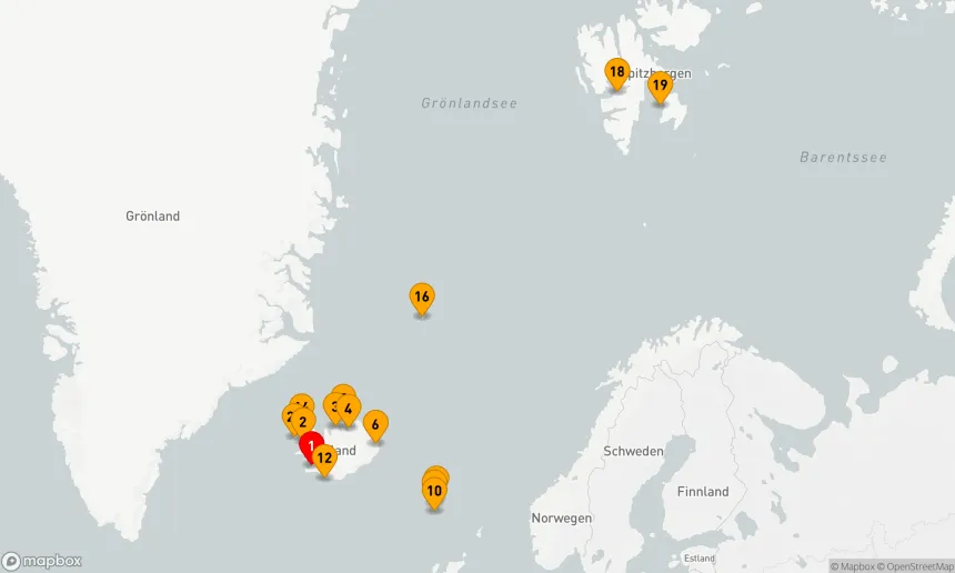 Route 28 Nächte - ISLAND, DIE FÄRÖER INSELN & SPITZBERGEN EXPEDITION