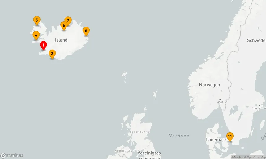 Route 10 Nächte - ISLAND INTENSIV: REYKJAVIK, AKUREYRI & SEYDISFJORDUR