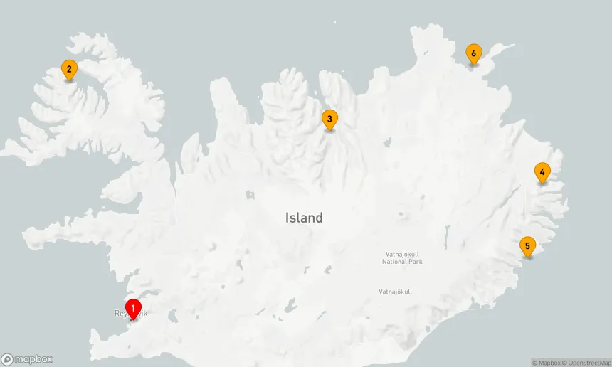 Route 7 Nächte - Islands Zauberwelten: Nordische Entdeckungsreise