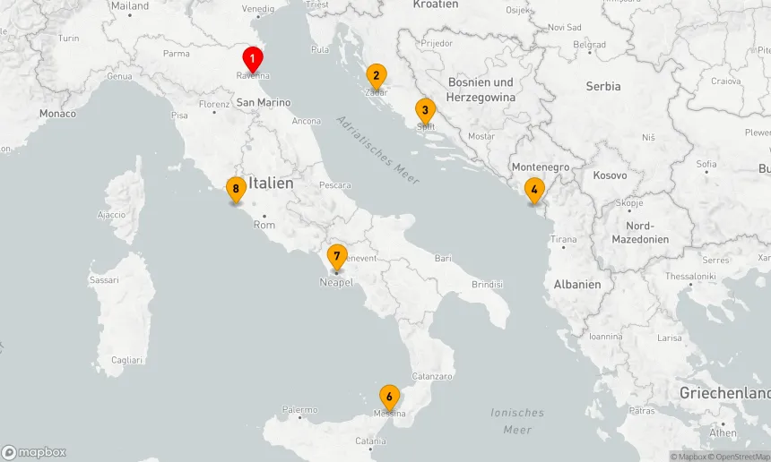 Route 7 Nächte - ITALIEN & KROATIEN KREUZFAHRT