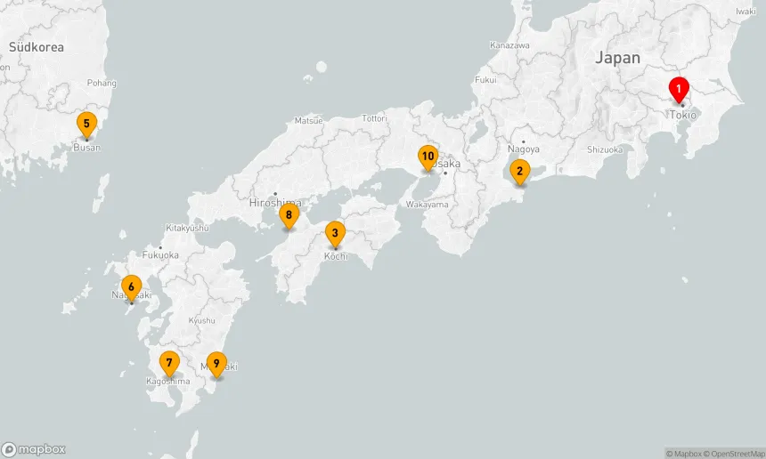 Route 11 Nächte - Japan Explorer Frühlingsblumen