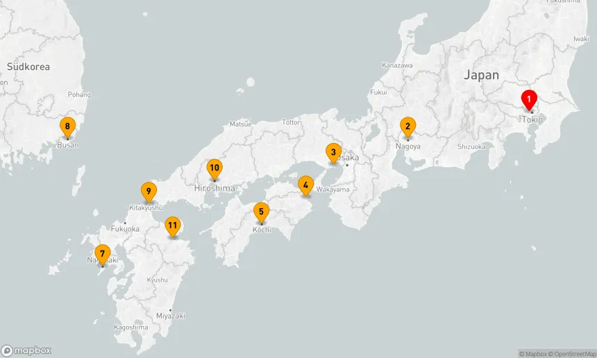 Route 12 Nächte - Japan Explorer Kirschblüten