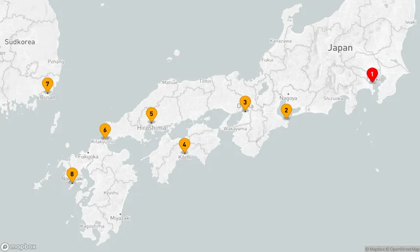 Route 9 Nächte - Japan-Forscher