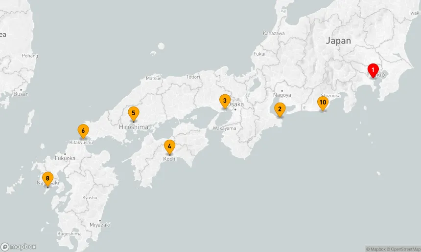 Route 10 Nächte - Japan-Forscher