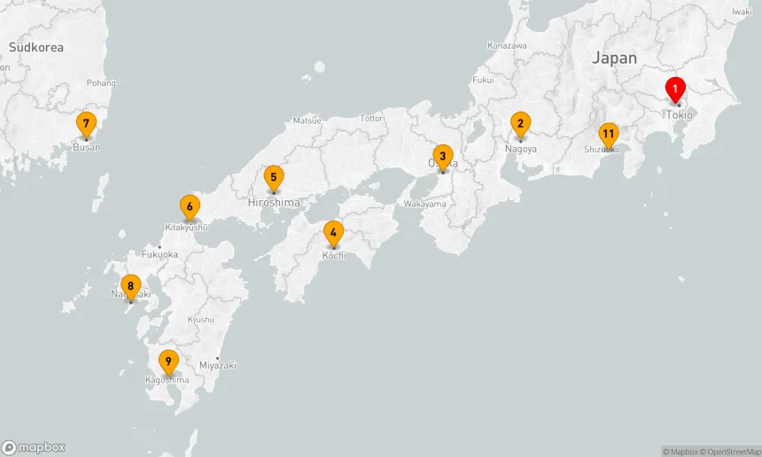 Route 11 Nächte - Japan-Forscher