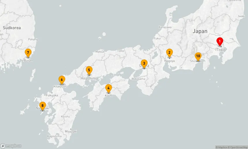 Route 10 Nächte - Japan-Forscher