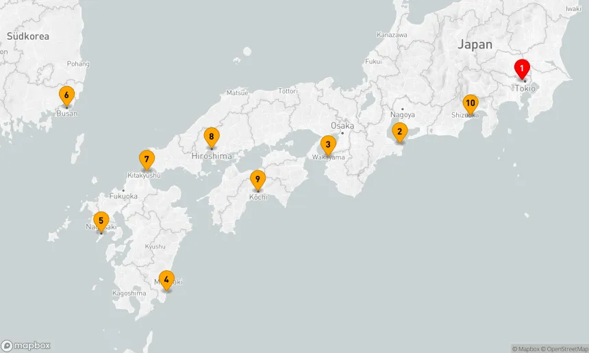 Route 10 Nächte - Japan-Forscher