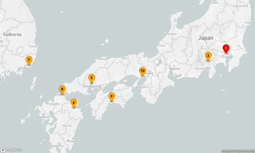 Route 9 Nächte - JAPAN INTENSIV: TOKIO, HIROSHIMA & KOBE