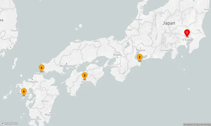 Route 7 Nächte - Japan und Korea