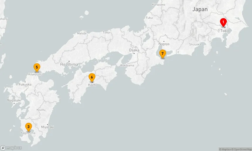 Route 7 Nächte - Japan und Korea
