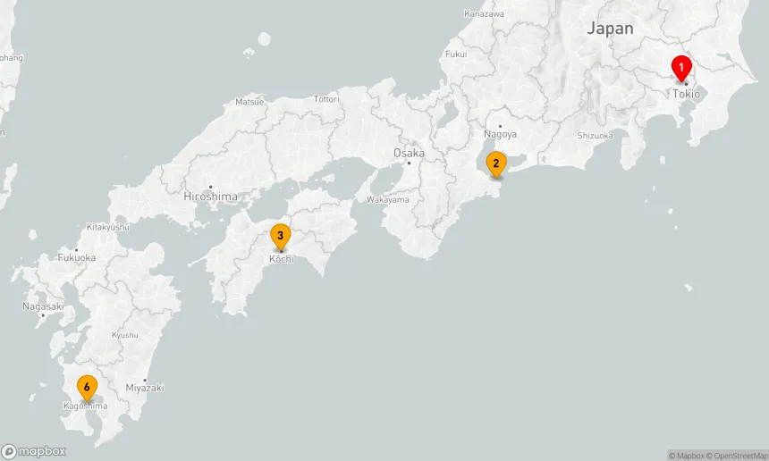 Route 7 Nächte - Japan und Korea