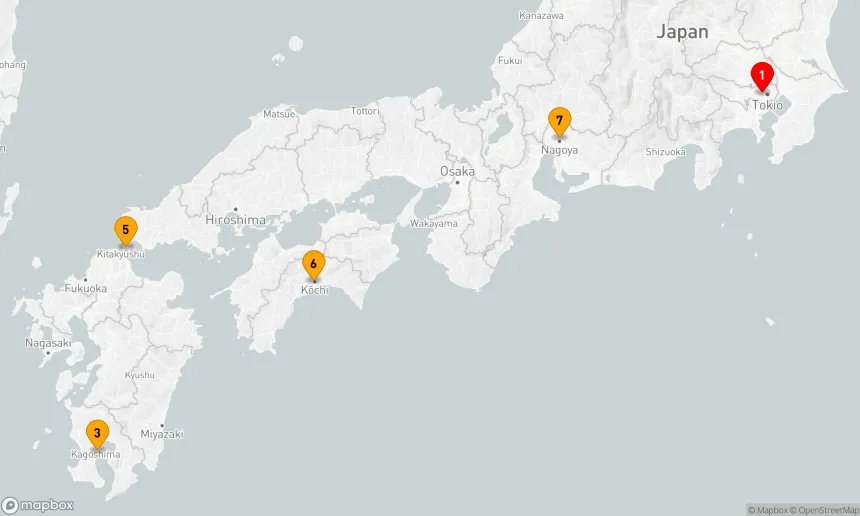 Route 7 Nächte - Japan und Korea