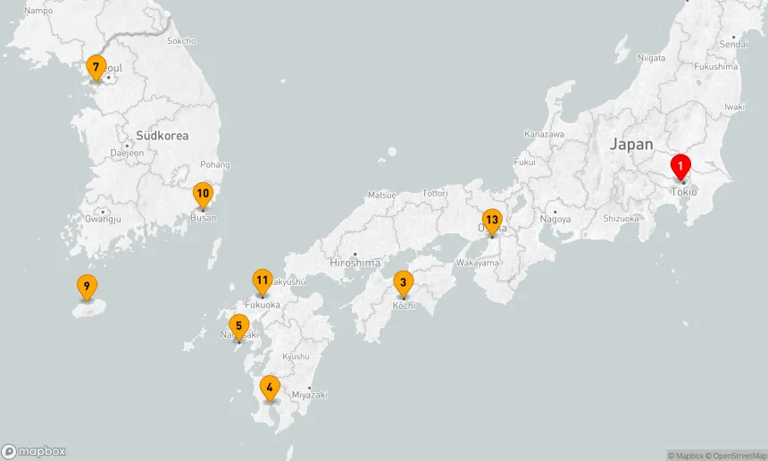 Route 14 Nächte - JAPAN & SÜDKOREA ENTDECKEN
