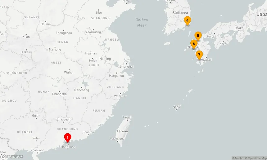 Route 9 Nächte - JAPAN & SÜDKOREA URLAUB