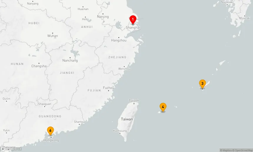 Route 5 Nächte - JEJU & BUSAN KREUZFAHRT