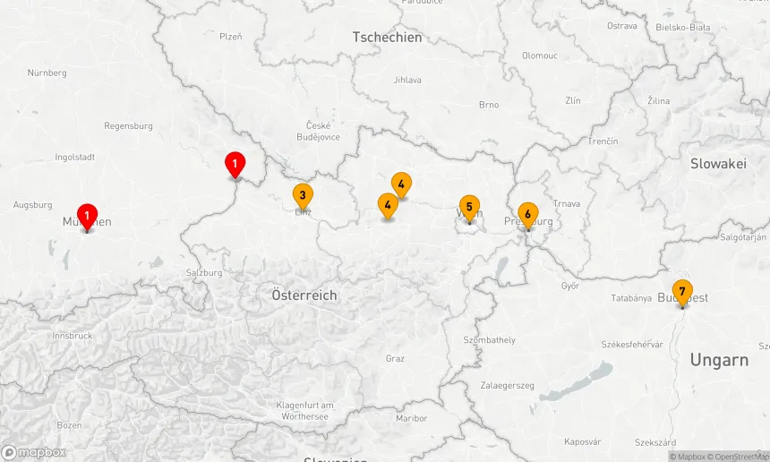 Route 7 Nächte - Juwelen der Donau