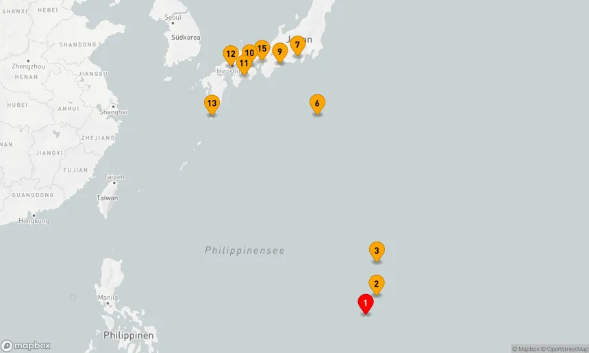 Route 14 Nächte - Vulkaninseln und Japans verborgene Küsten
