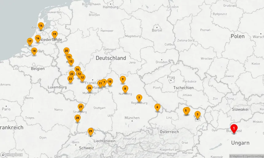 Route 28 Nächte - Juwelen Europas & Romantischer Rhein & Mosel