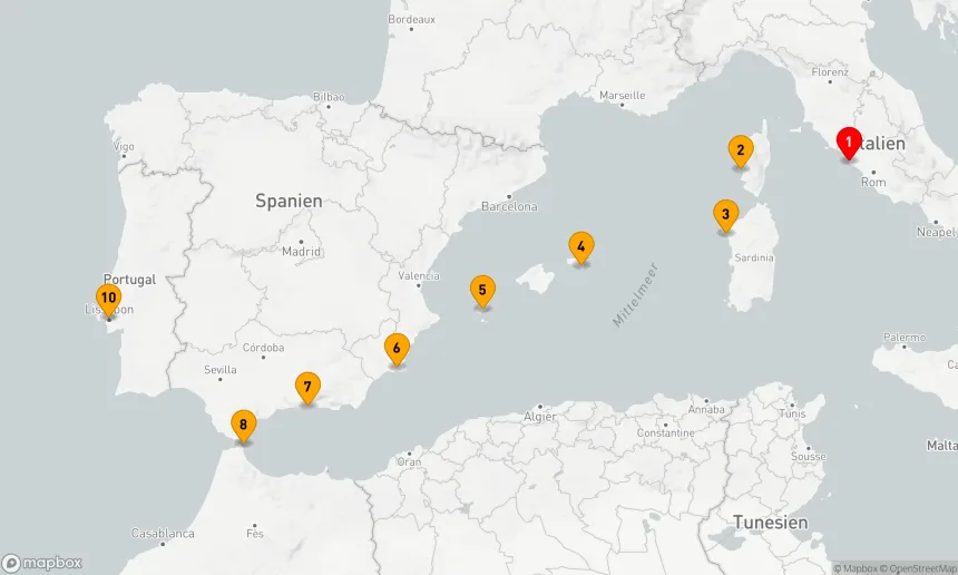Route 9 Nächte - JUWELEN VON ANDALUSIEN UND DEN BALEARISCHEN INSELN