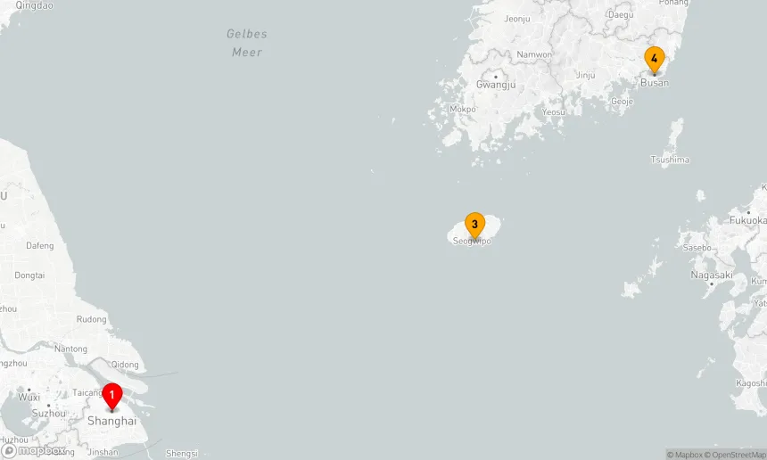 Route 5 Nächte - KAGOSHIMA & OKINAWA KREUZFAHRT
