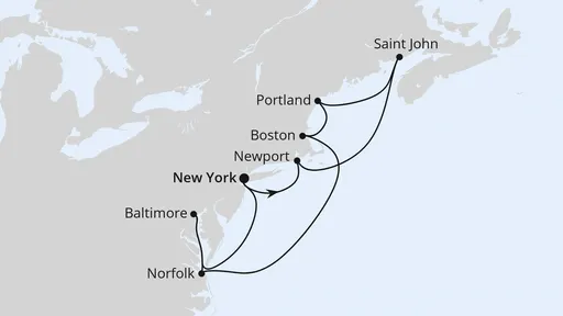 Route Kanada & Indian Summer ab New York