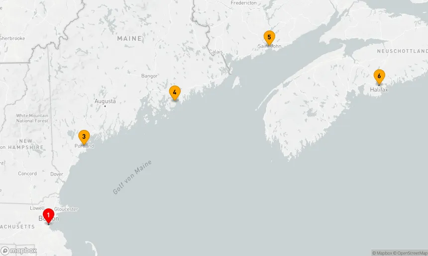 Route 7 Nächte - Kanada und Neuengland - Boston