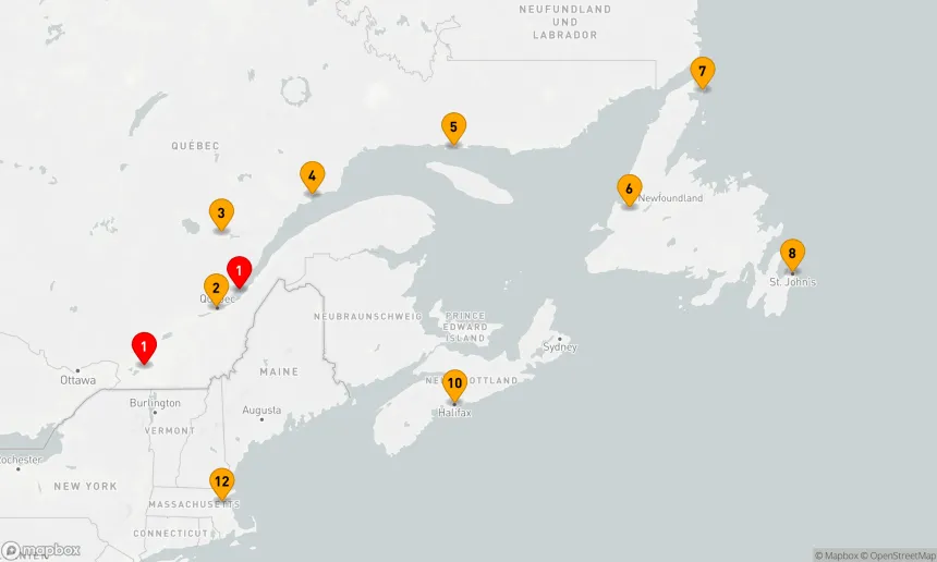 Route 11 Nächte - KANADA & NEW ENGLAND KREIS: MARITIMES & NEUFRANKREICH