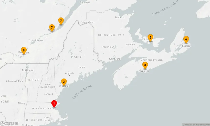 Route 7 Nächte - KANADA & NEW ENGLAND: MAINE,  MARITIMES & MONTREAL