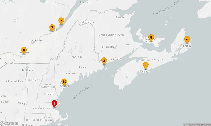 Route 14 Nächte - KANADA & NEW ENGLAND: MARITIMES & MONTREAL SAMMLER