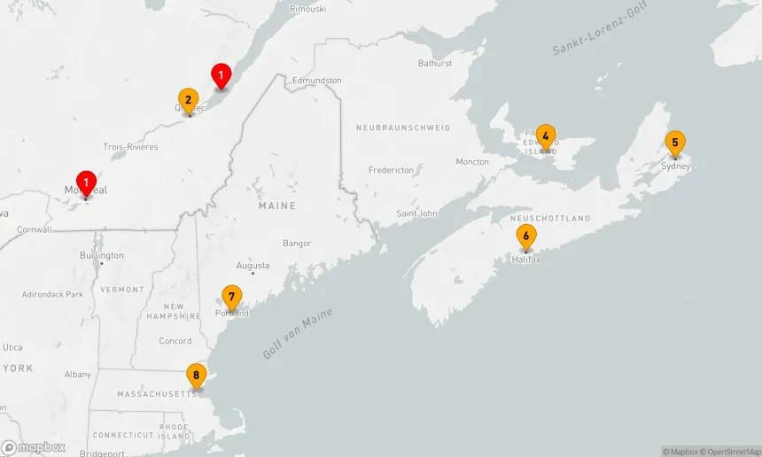 Route 7 Nächte - KANADA & NEW ENGLAND: MONTREAL,  MARITIMES & MAINE