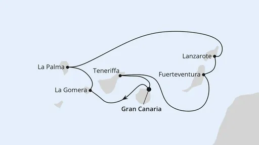 Route Kanaren mit La Gomera