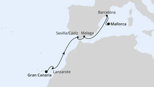 Route Kanaren & Andalusien ab Gran Canaria