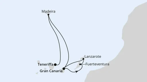 Route Kanaren & Madeira ab Gran Canaria 2