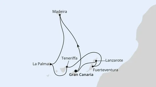 Route Kanaren & Madeira ab Gran Canaria