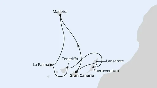 Route Kanaren & Madeira ab Gran Canaria
