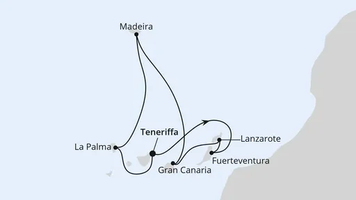 Route Kanaren & Madeira ab Teneriffa