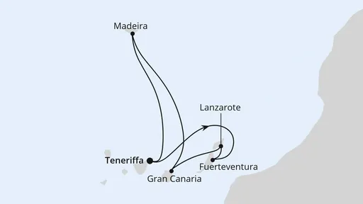 Route Kanaren & Madeira ab Teneriffa
