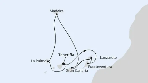 Route Kanaren & Madeira ab Teneriffa