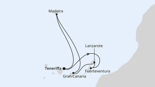 Route Kanaren & Madeira ab Teneriffa